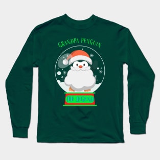 Matching Christmas Family, Grandpa Penguin Long Sleeve T-Shirt